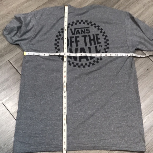 Vans NEW Gray & Black “Off the Wall” Double Sided Screen Print Tee size L - Picture 7 of 7